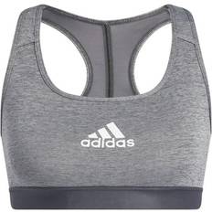 adidas Powerreact Training Medium-Support Bra - Dark Grey Heather