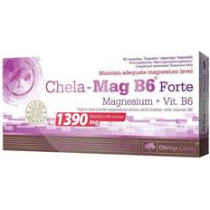 Vitamin b forte Olimp Nutrition Chela Mag B6 Forte Mega Caps, Kapsel, Vitamin B6, Vitamin B9 (folinsyre) Magnesium, Voksen, 250 mg