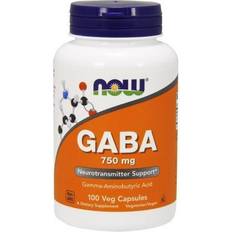 Vitamins & Supplements Now Foods GABA 750 mg 100 Veg Capsules