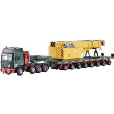 Kibri MAN SK with Scheuerle Platform Wagon with Rail Crane Upper Part 13600
