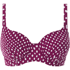 Polka Dots Bikini Tops Fantasie Santa Monica Full Cup Bikini Top - Garnet