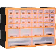 Orange Vægskabe vidaXL Organiser with 40 Drawers Vægskab 52x37.5cm