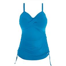 Elastane/Lycra/Spandex Tankinis Fantasie Versailles Twist Front Tankini Top - China Blue