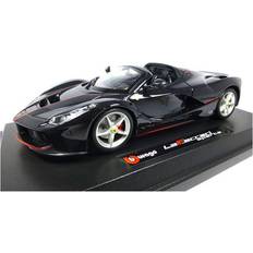 BBurago Coche Ferrari En Metal Negro Aperta A Escala 1/24