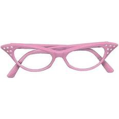 50's Accessories Fancy Dress Bristol Novelty 50's Female Style Glasses Pink