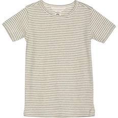 T-shirt - Sage/Offwhite Stripe (3645)