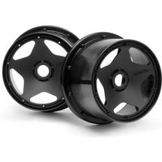 Hjul 75mm HPI Racing Super Star Wheel Black (120 X 75Mm/2Pcs)