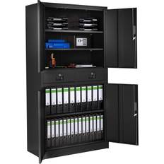 Armoires tectake Lockable Storage Cabinet 90x180cm