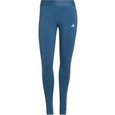 adidas Women's Loungewear Essentials 3-Stripes Leggings - Altered Blue/White