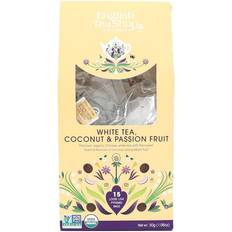 Passionsfrugter English Tea Shop White Tea, Coconut & Passion Fruit 30g 15stk