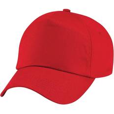 Beechfield Unisex Plain Original 5 Panel Baseball Cap - Classic Red