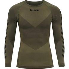 Uomo - Verde Strati di base Hummel Maglia First - Vert