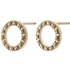 Glow Mini Studs - Gold/Transparent
