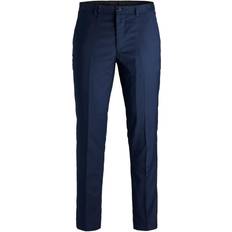 Blue - Suit Trousers Jack & Jones Super Slim Fit Suit Trousers - Blue/Dark Navy