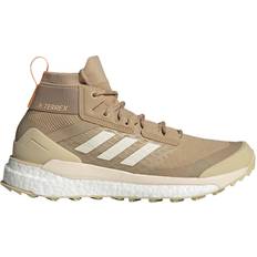 Knit Fabric Hiking Shoes adidas Terrex Free Hiker Primeblue W - Beige Tone/Wonder White/Pulse Amber