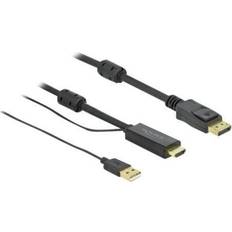 Hdmi to displayport cable DeLock DisplayPort-HDMI/USB 1m