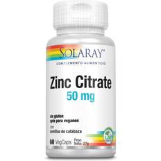 Solaray Vitaminer & Mineraler Solaray Zinc Citrate 50mgr 60 Units One Size