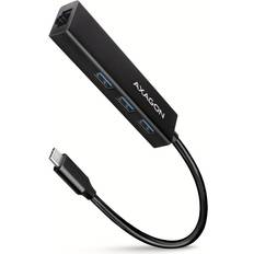 Ethernet - USB-C USB-hubbar Axagon HMC-GL3A