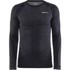 Hombre - Lana Camisetas Térmicas Craft Core Wool Merino LS T-shirt Men - Black