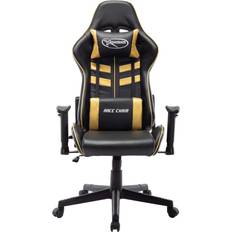 VidaXL Gamer stole vidaXL Adjustable Armrest Artificial Leather Gaming Chair - Black/Gold