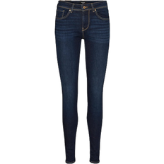 Vero Moda Lux Mr Normal High Slim Fit Jeans - Blue/Dark Blue Denim