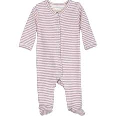 Serendipity Newborn Rib Suit - Lilac /Offwhite (P877)