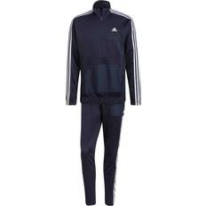 Träningsoverall herr adidas blå adidas Aeroready Tricot Quarter-Zip Tracksuit Men - Legend Ink