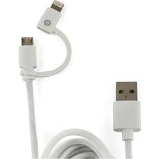 Muvit USB A-USB Micro-B/Lightning 2.0 1m