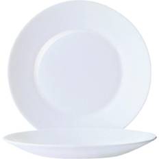 Arcoroc Opal Restaurant Wide Rim Dessert Plate 23.5cm 6pcs