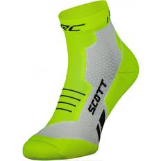 Scott RC Running Quarter Socks Unisex - Safety Yellow/White