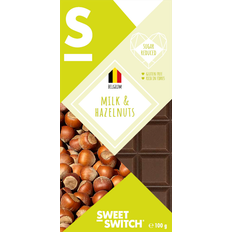 Zoetstof Chocolaatjes Sweet-Switch Chocolade Melk Hazelnoot 100 gr