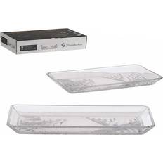 Transparent Serving Platters & Trays Pasabahce Madlen Serving Tray 2pcs