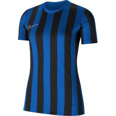 NIKE Division IV Striped Short Sleeve Jersey Women - Royal Blue/Black/White