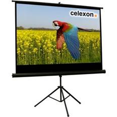 Celexon Schermo a treppiede per proiettore 1090260 Formato 16:9 Colore Bianco, Nero