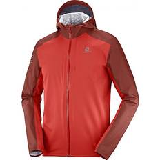 Brown - Running Jackets Salomon Bonatti 2.5L Jacket Men - Goji Berry/Madder Brown