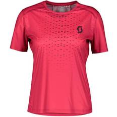 Scott RC Run Short Sleeve T-shirt Women - Carmine Pink/Dark Purple