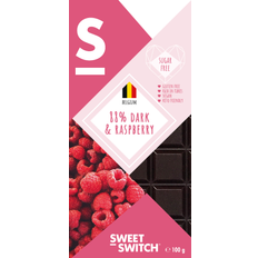 Zuckerfrei Schokolade 88% Dark Belgian Chocolate + Raspberry 100g