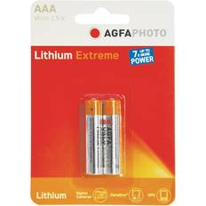 Aaa lithium batteri AGFAPHOTO Lithium Extreme AAA 2-pack