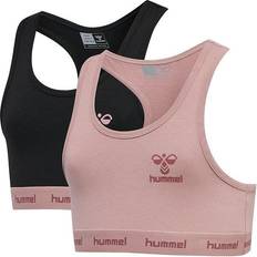 Rosa Bralettes Hummel Carolina Top 2-pack - Woodrose (214186-4852)