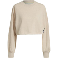 Adidas Women's Sportswear Studio Lounge Summer Crew Sweatshirt - Botanic Beige Mel