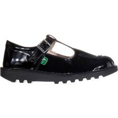 Gummi Halbschuhe Kickers Junior Kick T-Bar Patent - Black