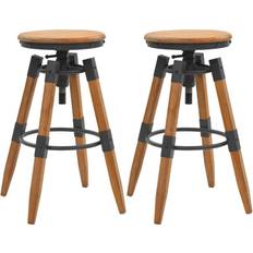 Footrest Chairs vidaXL - Bar Stool 79cm 2pcs