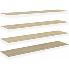 vidaXL Floating Estantería de Pared 100cm 4pcs