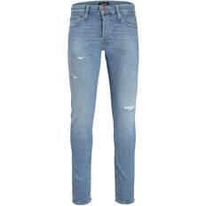 Jj slim glenn Jack & Jones Glenn Icon JJ 958 Slim Fit Jeans - Blue/Blue Denim