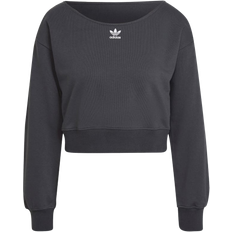 Escote Barco Suéteres Adidas Women's Originals Slouchy Crew Sweatshirt - Carbon