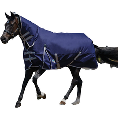 Combinatie Paardendekens Weatherbeeta Outdoor halsdeken voor paarden Comfitec Essential Lite Bleu