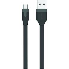 Muvit Flat USB A-USB Micro-B 2.0 2m