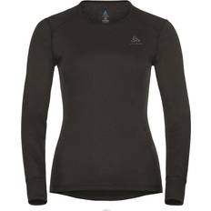 Damen - Gehen & Wandern Basisschicht-Oberteile Odlo Active Warm Eco Long-Sleeve Base Layer Top Women - Black