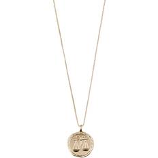 Pilgrim Libra Zodiac Necklace - Gold/Transparent