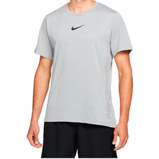 Nike Pro Dri-FIT Burnout Short-Sleeve T-shirt Men - Particle Grey/White/Black